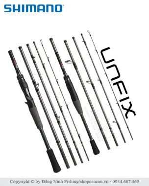 Cần Lure Du Lịch Shimano Unfix 2025 | Chính Hãng, Gọn Nhẹ 5 Khúc