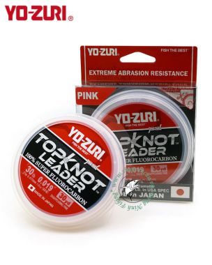 Dây Leader FluoroCarbon Yo-Zuri TopKnot Pink - cuộn 27m - Made in Japan