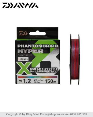 Dây PE Daiwa Phantombraid Hyper 2026 | X8 Bện 8 Sợi, Quăng Xa, Chịu Mài Mòn