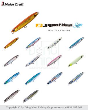 Mồi Jig Major Craft JigPara Micro Swim | Micro Jig Bơi Rung Độc Đáo, Ném Xa, Dễ Đánh