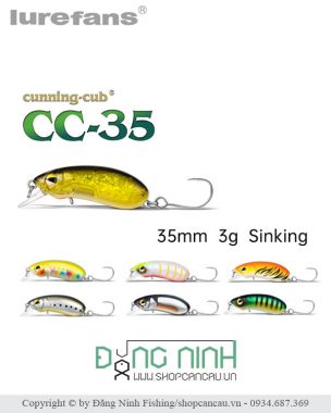 Mồi lure CC35 - lưỡi đơn chống vướng