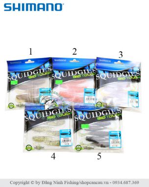 Mồi mềm Shimano Squidgies BioTouch - 12cm - 8gr - Made in Japan