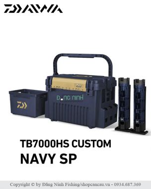 Thùng đựng dụng cụ đi câu Daiwa TB7000HS Custom Navy SP - Made in Japan