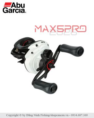 Máy câu ngang Abu Garcia Max 5PRO | Mạnh Mẽ, Mượt Mà, Drag Carbon 20lb Cho Cần Thủ Lure