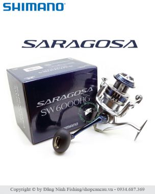 Máy câu Shimano Saragosa SW- 6000/8000/10000 - NEW!2020 - Khởi đầu mới!