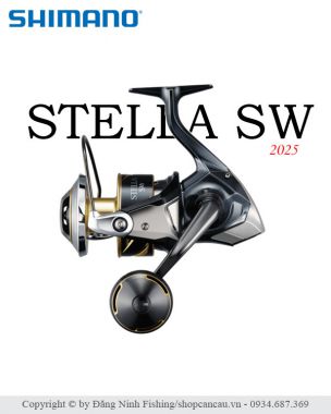 Máy Câu Đứng Shimano Stella SW - 2025 | Flagship Câu Biển Đỉnh Cao, Mượt Mạnh Và Bền Bỉ!