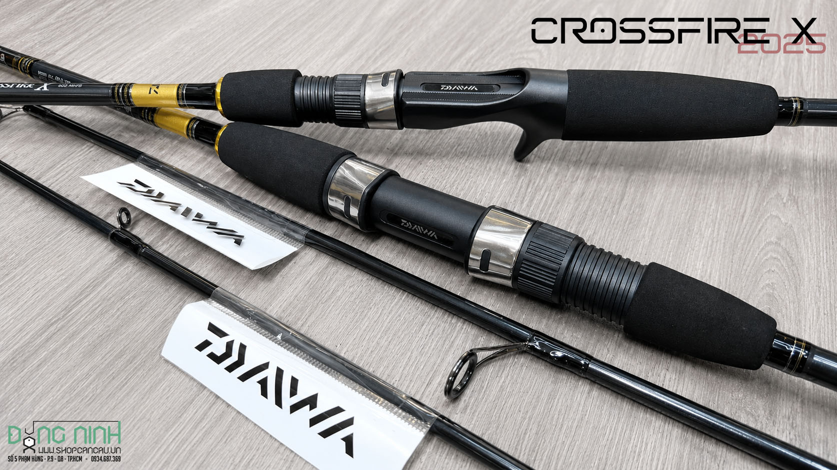 Cần lure Daiwa Crossfire X - 2025