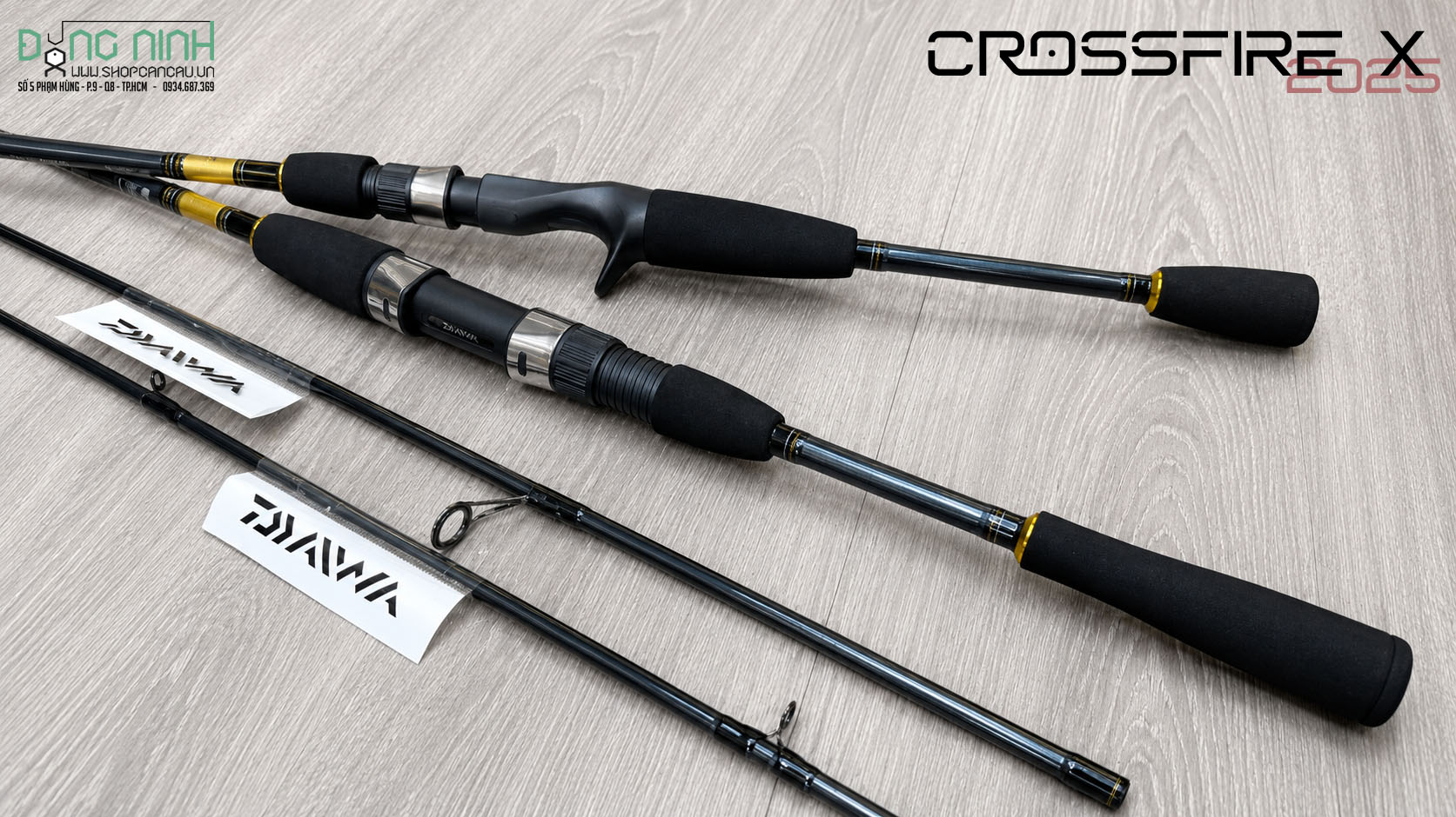 Cần lure Daiwa Crossfire X - 2025