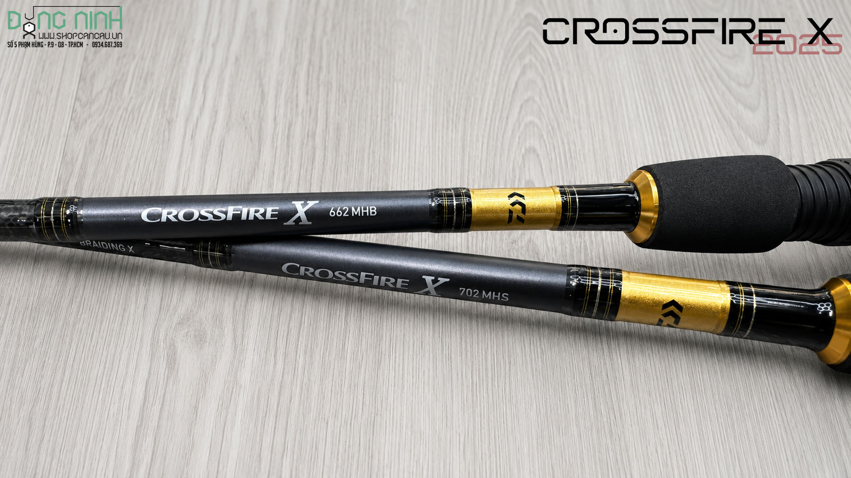 Cần lure Daiwa Crossfire X - 2025