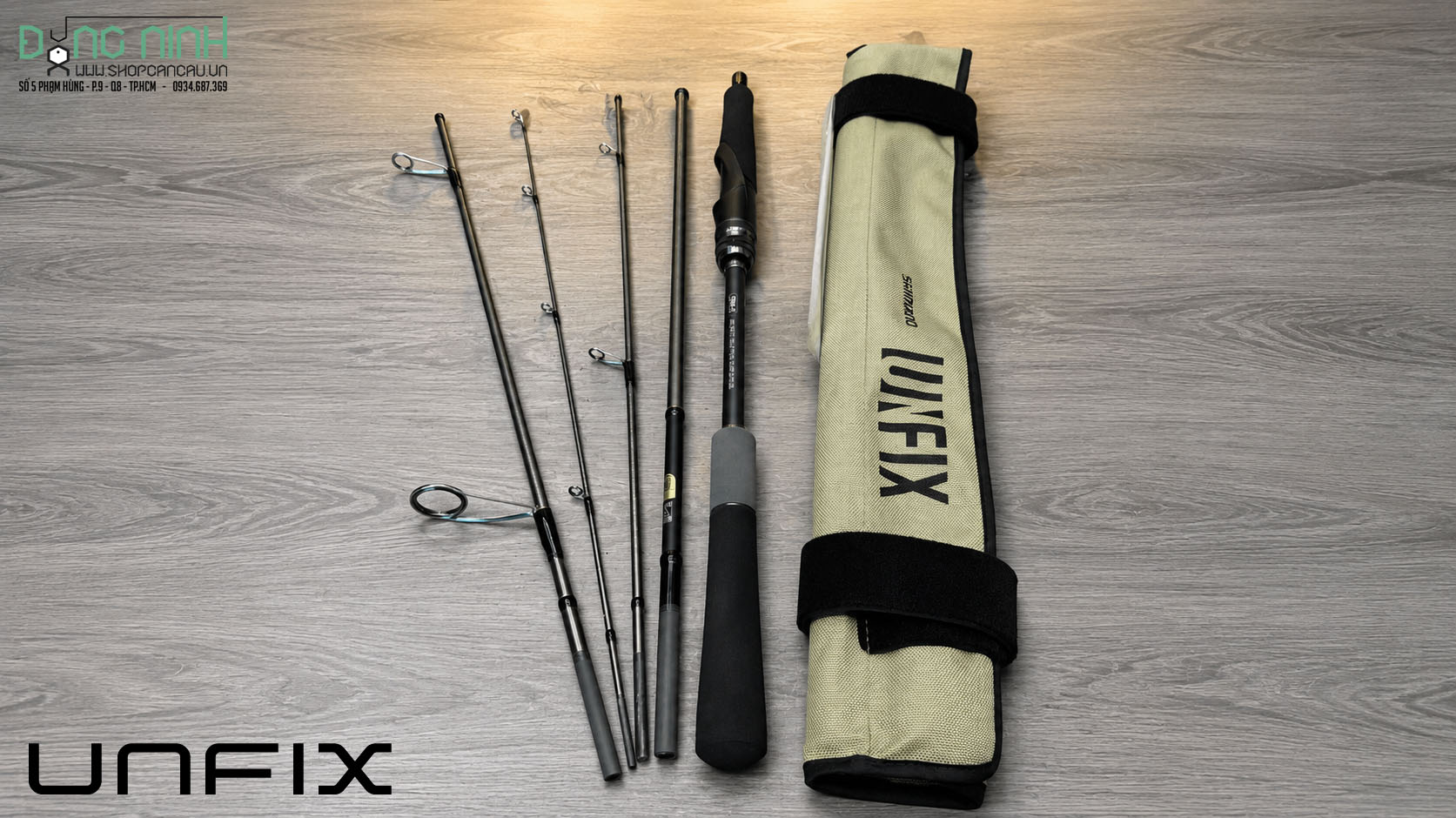 Cần lure du lịch Shimano Unfix 2025 ch&iacute;nh h&atilde;ng tại Đăng Ninh Fishing