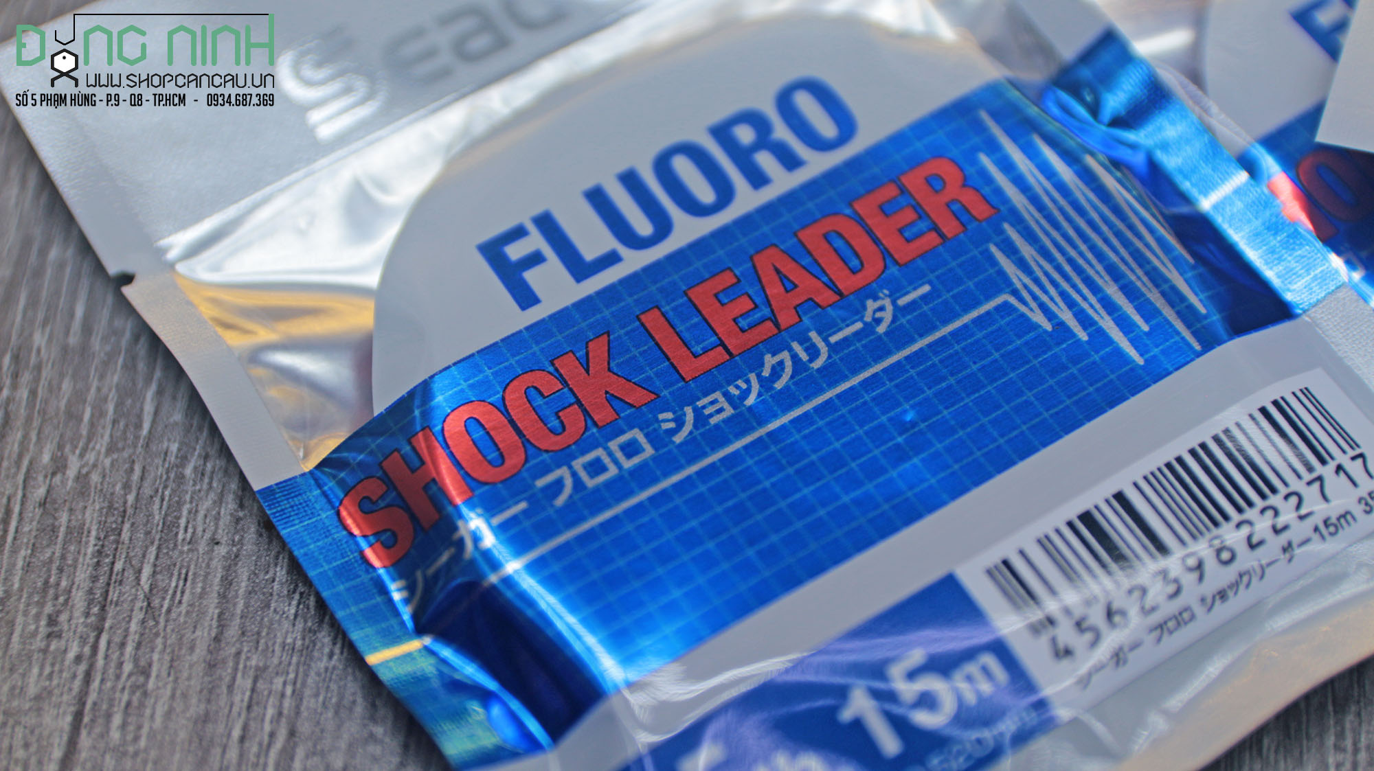 Dây leader FluoroCarbon Seaguar Shock Leader 15m - Made in Japan