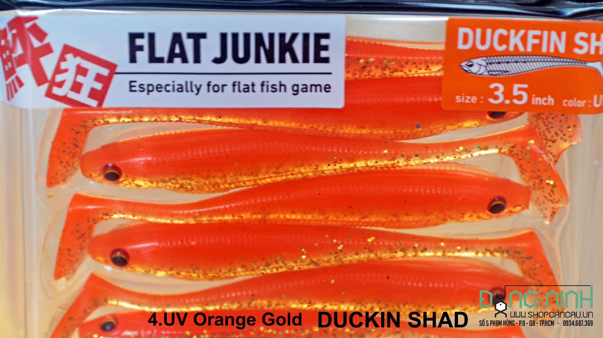 Mồi mềm Daiwa Flat Junkie Duckin Shad R