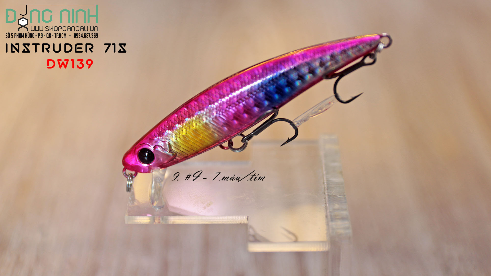 Mồi lure Tsurinoya Intruders DW139 71S