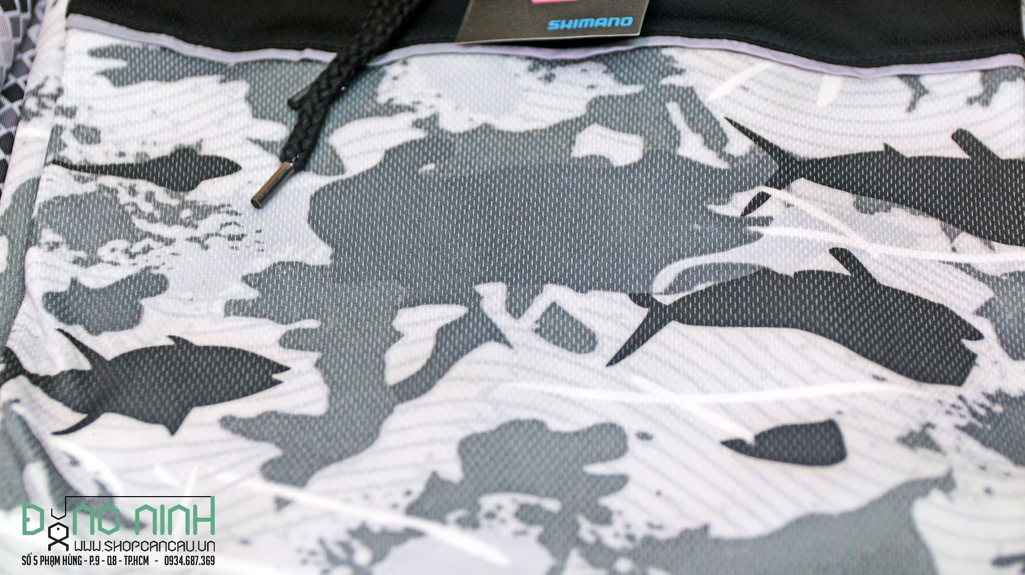 Áo Shimano Hoody Digital Camo LS - chính hãng