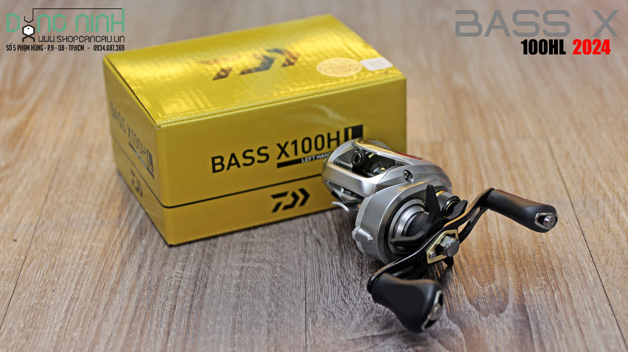 Máy câu ngang Daiwa Bass X - 2024