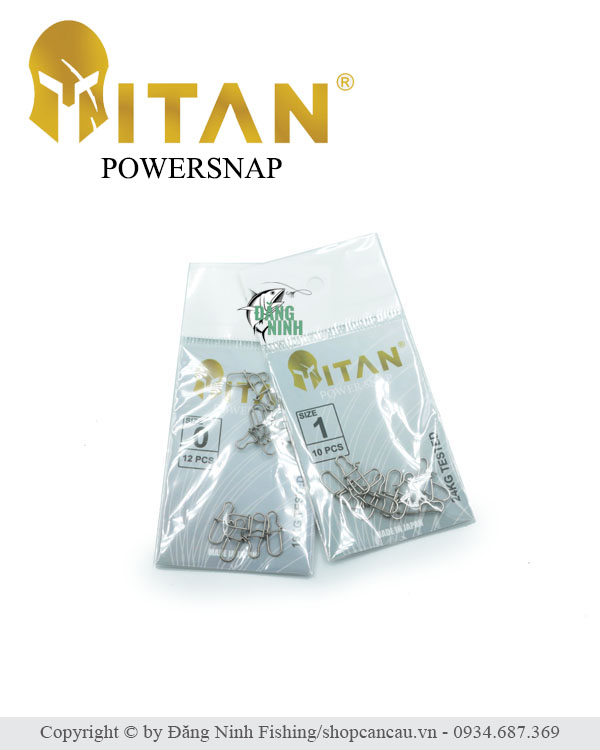 Khóa lure Titan PowerSnap - Siêu khỏe - Made in Japan