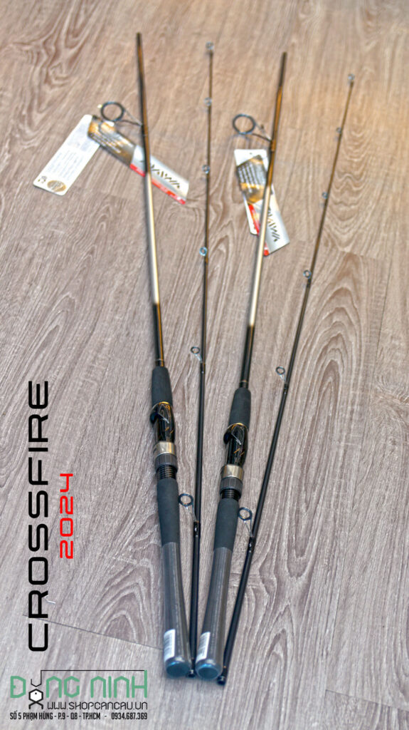 Cần câu Daiwa Crossfire 2024 máy đứng