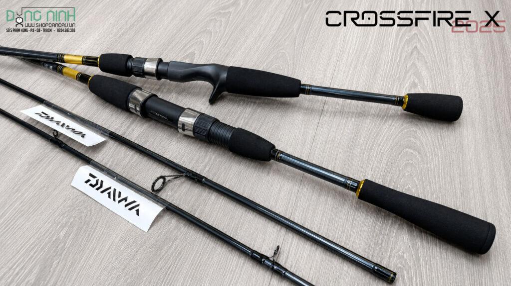 Cần câu Daiwa Crossfire X 2025 máy ngang