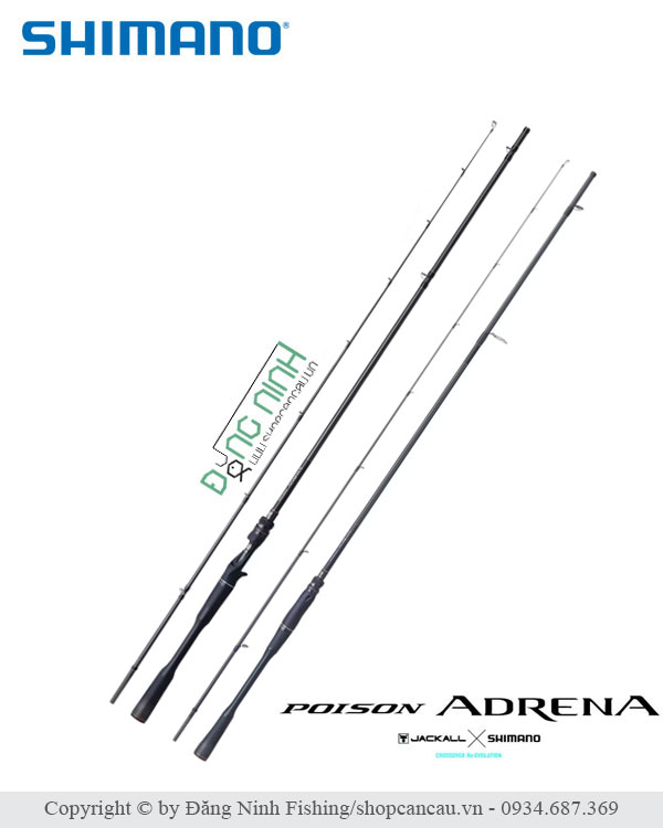 Cần lure shimano poison adrena 2024 chính hãng tại Đăng Ninh Fishing