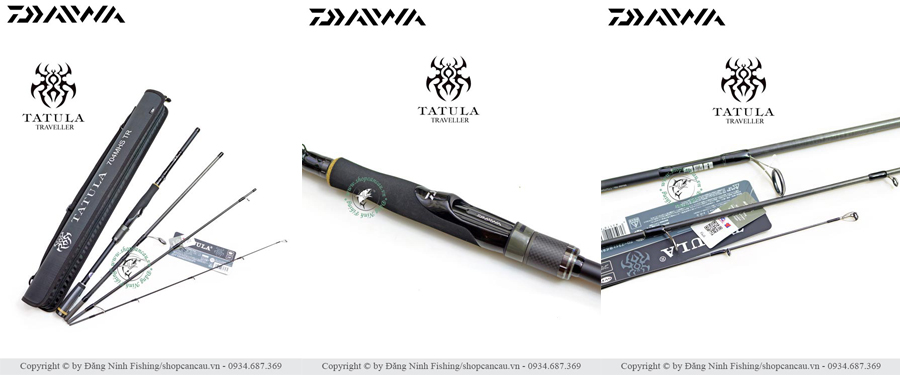 Cần lure du lịch Daiwa Tatula Traveller chính hãng tại Đăng Ninh Fishing