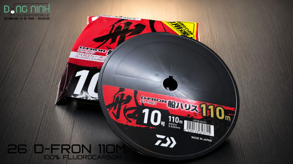 Dây FluoroCarbon Daiwa D-fron 25D mẫu 2026
