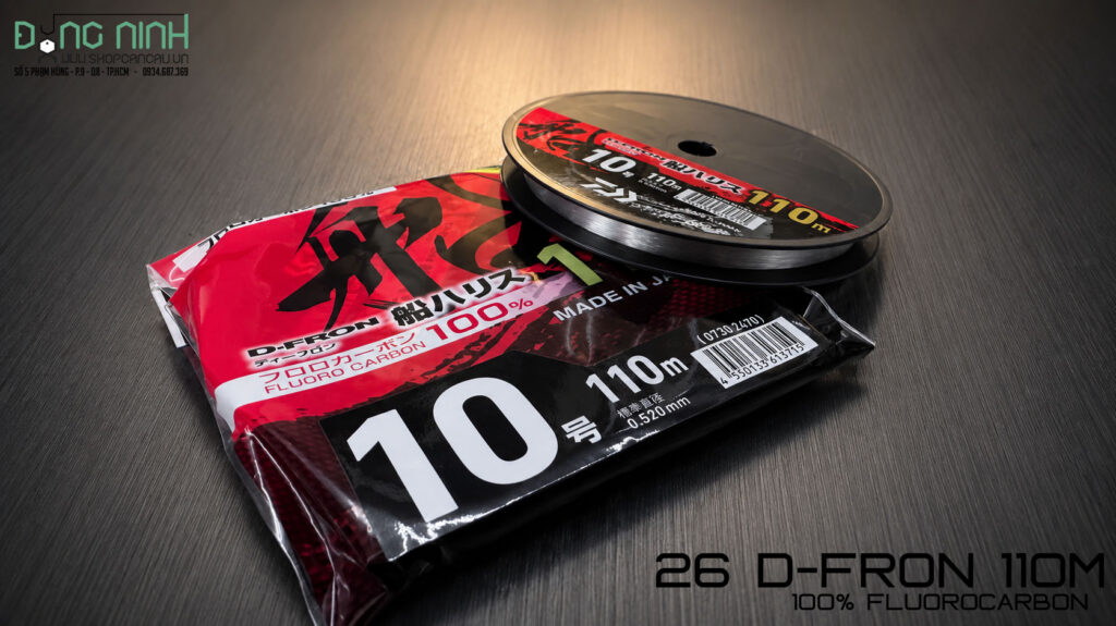 Dây FluoroCarbon Daiwa D-fron 25D mẫu 2026