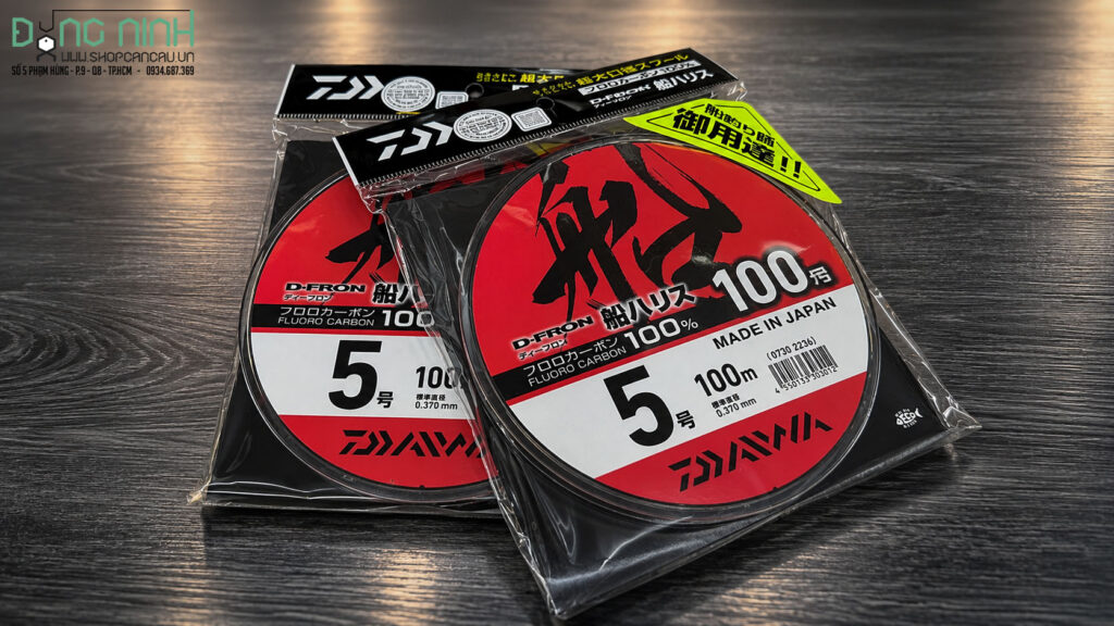 Dây leader fluorocarbon daiwa d-fron 100m made in japan