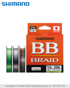 Dây PE Shimano BB Braid 200m chính hãng tại Đăng Ninh Fishing