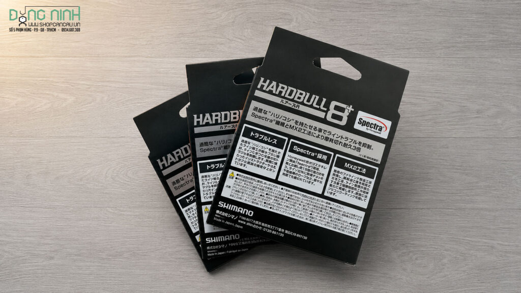 Dây PE Shimano Hardbull 8+ dùng tơ Spectra