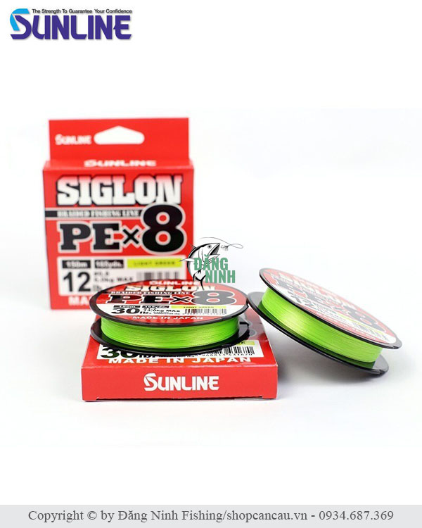 Dây Pe Sunline siglon x8 chính hãng tại Đăng Ninh Fishing