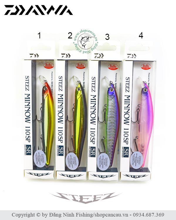 Mồi lure Daiwa Steez Minnow 110SP - SR
