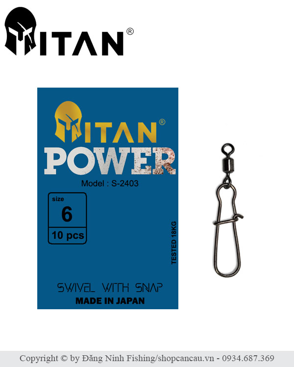 Khóa lure Titan Power Snap S
