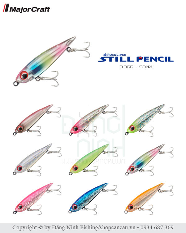 Mồi Mềm Major Craft RockLiver Still Pencil