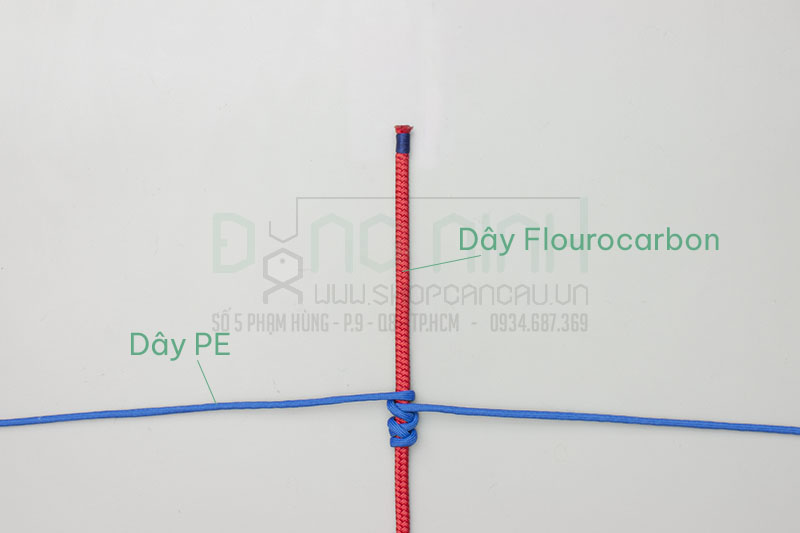 Cách cột dây leader bằng nút FG knot