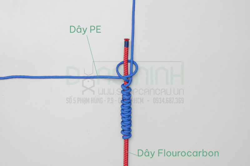 Cách cột dây leader bằng nút FG knot