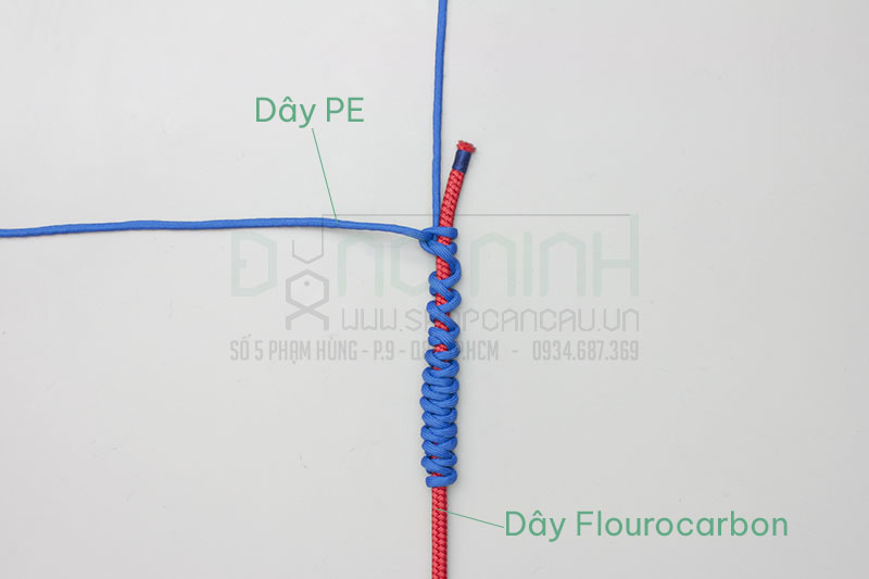 Cách cột dây leader bằng nút FG knot