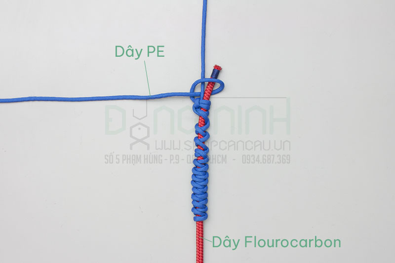 Cách cột dây leader bằng nút FG knot