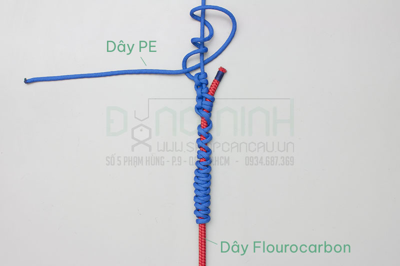 Cách cột dây leader bằng nút FG knot