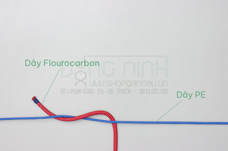 Cách cột dây leader bằng nút FG knot