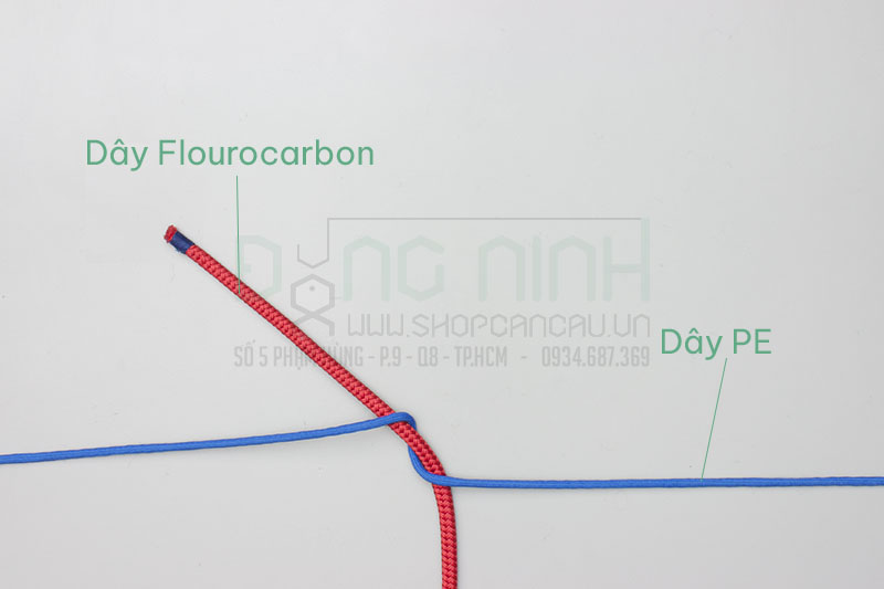 Cách cột dây leader bằng nút FG knot