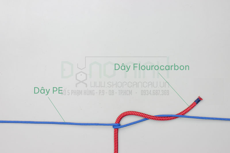 Cách cột dây leader bằng nút FG knot