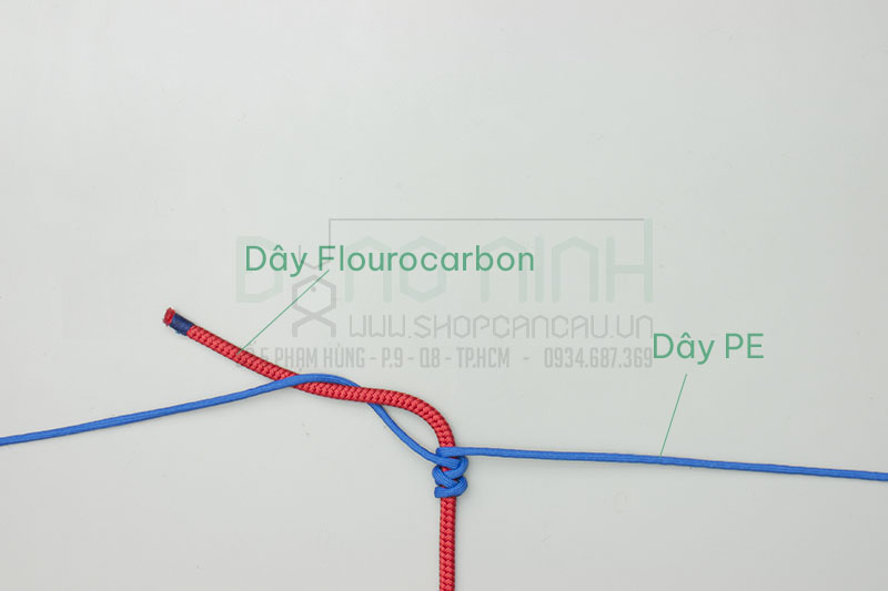 Cách cột dây leader bằng nút FG knot