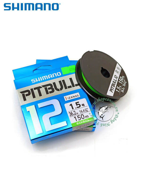 Dây PE Shimano Pitbull x12 chính hãng tại Đăng Ninh Fishing