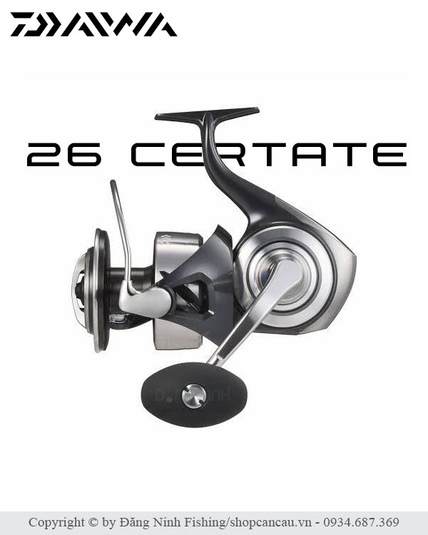 Máy câu Daiwa Certate SW 2026 JDM chính hãng tại Đăng Ninh Fishing