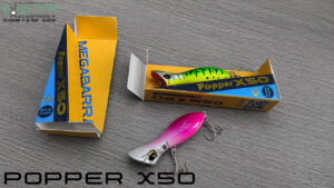 Mồi lure Megabarra Popper X50 lưỡi BKK