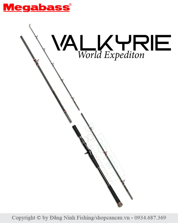 Cần lure du lịch Megabass Valkyrie World Expedition 4 khúc