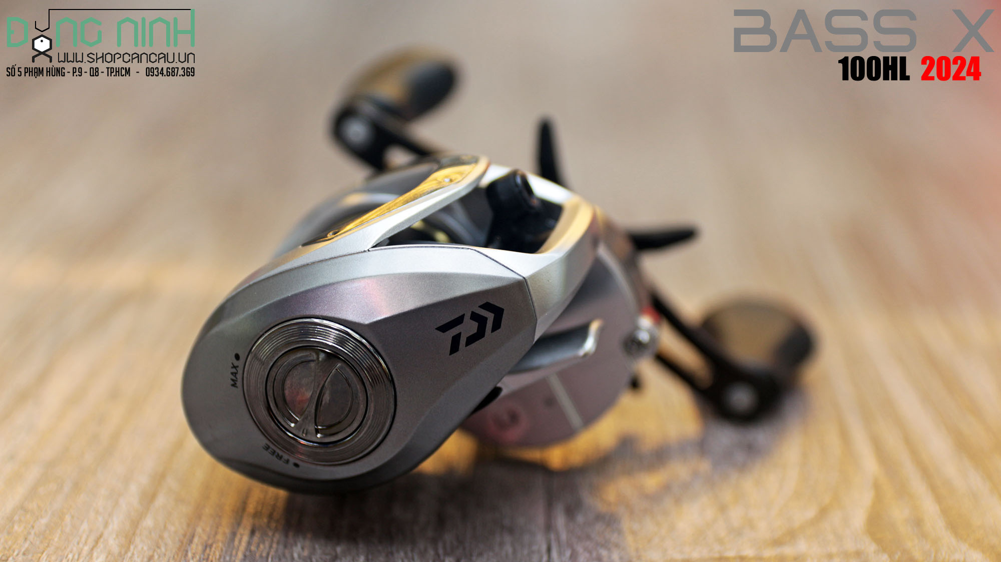 Máy câu ngang Daiwa Bass X - 2024