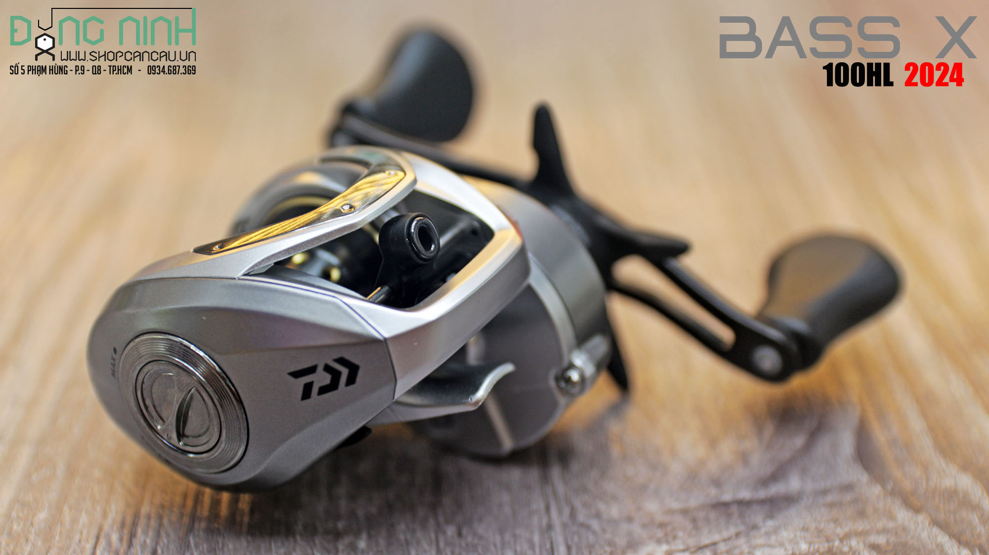 Máy câu ngang Daiwa Bass X - 2024