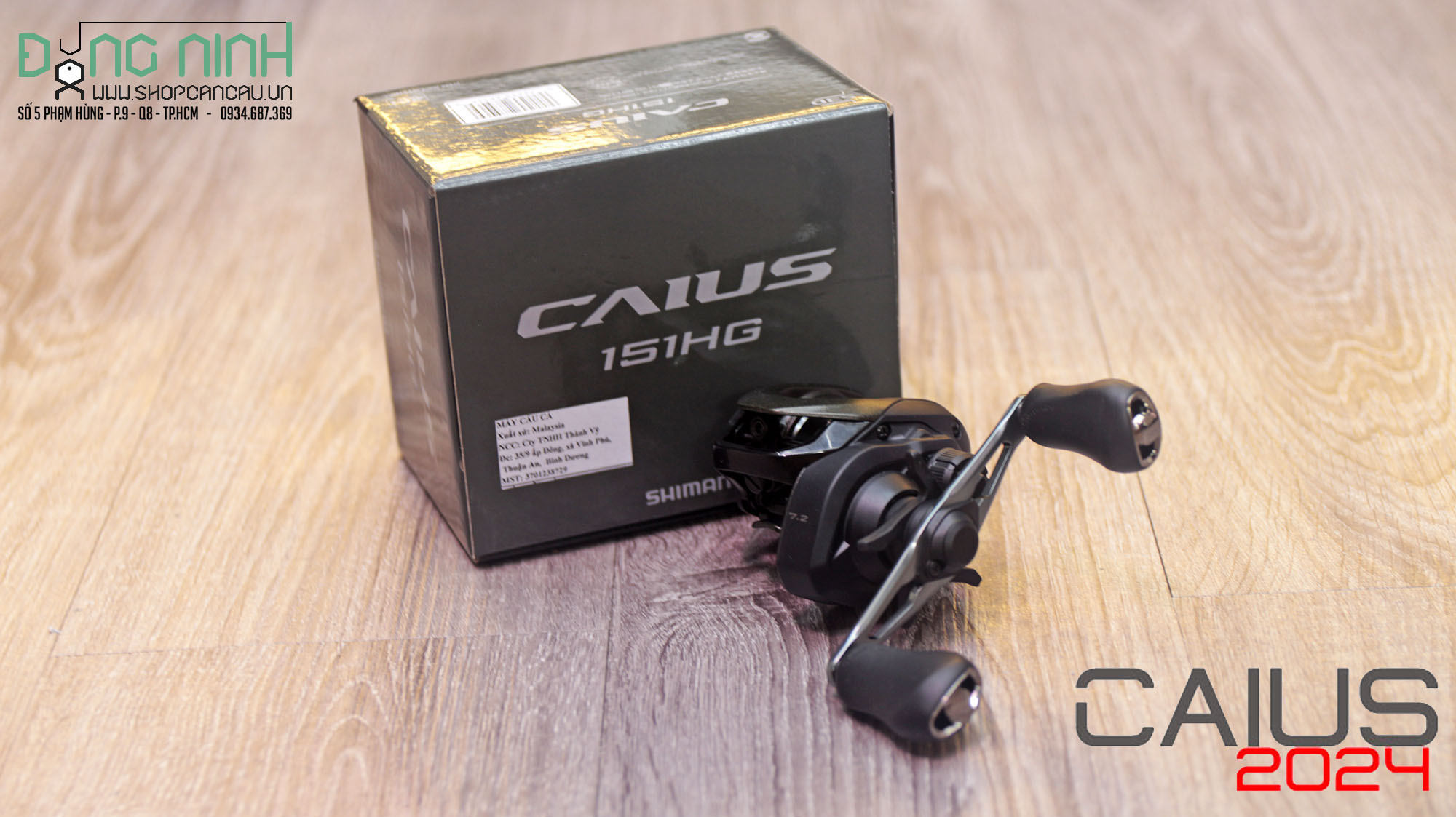 Máy câu ngang Shimano Caius - 2024