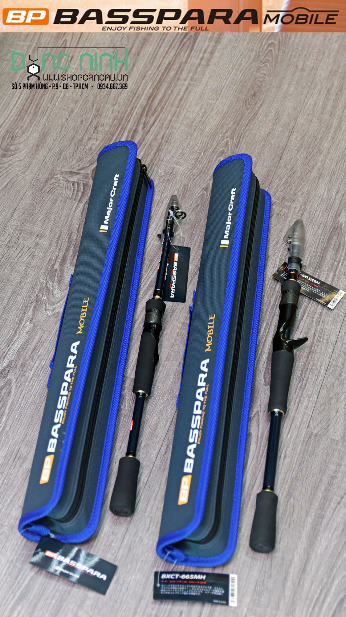 Cần lure rút Major Craft BP Basspara Mobile